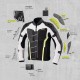 KURTKA TEKSTYLNA REBELHORN BORG BLACK/GREY/FLO YELLOW 3XL