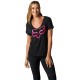 T-SHIRT FOX LADY BOUNDARY BLACK/PINK S