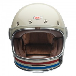 KASK BELL BULLITT STRIPES PEARL WHITE/OXBLOOD/BLUE S