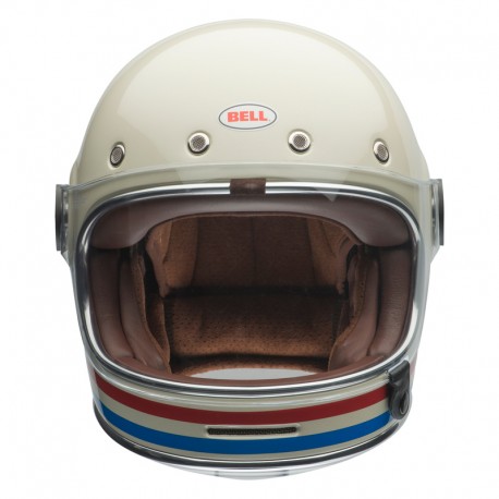 KASK BELL BULLITT STRIPES PEARL WHITE/OXBLOOD/BLUE S