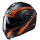 KASK HJC C91 TALY BLACK/ORANGE XS