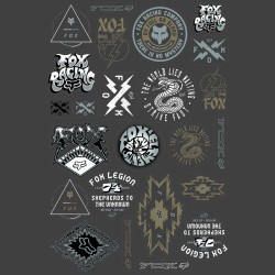 NAKLEJKI FOX CASCADIA STICKER KIT MULTI OS