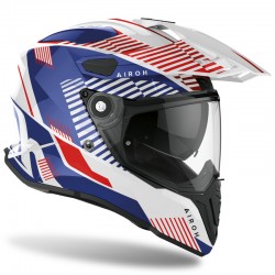 KASK AIROH COMMANDER BOOST WHITE/BLUE GLOSS XS