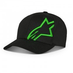 CZAPKA Z DASZKIEM ALPINESTARS CORP SNAP 2 BLACK/GREEN OS