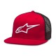 CZAPKA Z DASZKIEM ALPINESTARS CORP TRUCKER RED/BLACK OS