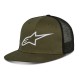 CZAPKA Z DASZKIEM ALPINESTARS CORP TRUCKER MILITARY/BLACK OS