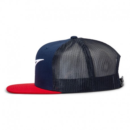 CZAPKA Z DASZKIEM ALPINESTARS CORP TRUCKER NAVY/RED OS