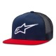 CZAPKA Z DASZKIEM ALPINESTARS CORP TRUCKER NAVY/RED OS