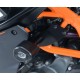 CRASHPADY AERO RG RACING KTM RC125/200, RC390 UP TO 21 BLACK