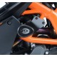 CRASHPADY AERO RG RACING KTM RC125/200, RC390 UP TO 21 BLACK