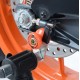 ROLKI WAHACZA M10 RG RACING Z750 -06, ZX-10R -07, ZX12-R, Z250SL, NINJA - ORANGE