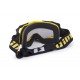 GOGLE IMX DUST YELLOW/BLACK MATT - SZYBA DARK SMOKE + CLEAR (2 SZYBY W ZESTAWIE)