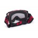 GOGLE IMX DUST GRAPHIC RED/BLACK MATT - SZYBA DARK SMOKE + CLEAR (2 SZYBY W ZESTAWIE)