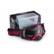 GOGLE IMX DUST GRAPHIC RED/BLACK MATT - SZYBA DARK SMOKE + CLEAR (2 SZYBY W ZESTAWIE)