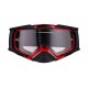 GOGLE IMX DUST GRAPHIC RED/BLACK MATT - SZYBA DARK SMOKE + CLEAR (2 SZYBY W ZESTAWIE)