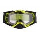 GOGLE IMX DUST GRAPHIC FLO YELLOW/BLACK MATT - SZYBA DARK SMOKE + CLEAR (2 SZYBY W ZESTAWIE)