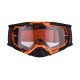 GOGLE IMX DUST GRAPHIC ORANGE/BLACK MATT - SZYBA DARK SMOKE + CLEAR (2 SZYBY W ZESTAWIE)