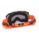 GOGLE IMX DUST GRAPHIC ORANGE/BLACK MATT - SZYBA DARK SMOKE + CLEAR (2 SZYBY W ZESTAWIE)