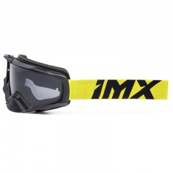 GOGLE IMX DUST BLACK MATT/FLUO YELLOW - SZYBA DARK SMOKE + CLEAR (2 SZYBY W ZESTAWIE)