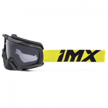 GOGLE IMX DUST BLACK MATT/FLUO YELLOW - SZYBA DARK SMOKE + CLEAR (2 SZYBY W ZESTAWIE)