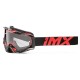 GOGLE IMX DUST GRAPHIC RED GLOSS/BLACK - SZYBA DARK SMOKE + CLEAR (2 SZYBY W ZESTAWIE)