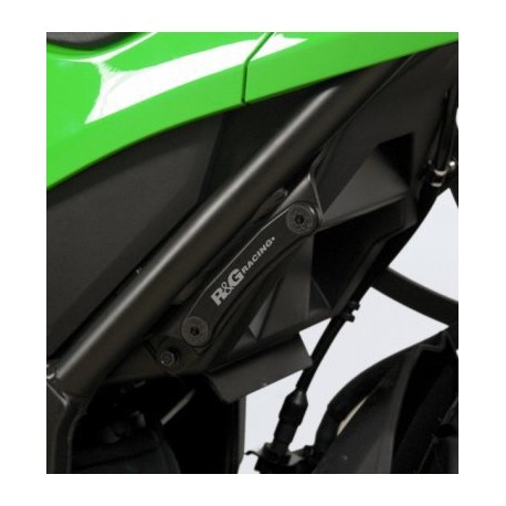 MOCOWANIE WYDECHU + ZAŚLEPKA PODNÓŻKA RG RACING KAWASAKI NINJA 300 / Z250 BLACK