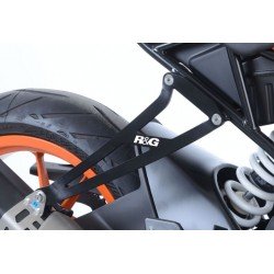 MOCOWANIE WYDECHU + ZAŚLEPKA PODNÓŻKA RG RACING KTM RC125 (17-) / RC390 (17-) BLACK