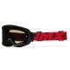 GOGLE IMX ENDURANCE FLIP BLACK MATT/ RED- SZYBA DARK SMOKE + CLEAR (2 SZYBY W ZESTAWIE)