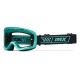 GOGLE IMX ENDURANCE RACE TURQUOISE MATT/ BLACK - SZYBA IRIDIUM GREEN + CLEAR (2 SZYBY W ZESTAWIE)