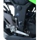 OSŁONA WAHACZA RG RACING KAWASAKI NINJA 300/NINJA 250 13-17/Z250 13-18/Z300, 3 CZĘŚCI BLACK