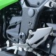 OSŁONA WAHACZA RG RACING KAWASAKI NINJA 300/NINJA 250 13-17/Z250 13-18/Z300, 3 CZĘŚCI BLACK