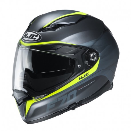 KASK HJC F70 FERON BLACK/FLO YELLOW XS