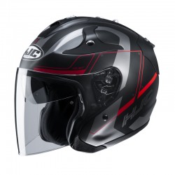 KASK HJC FG-JET KOMINA BLACK/RED XS