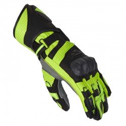 RĘKAWICE SKÓRZANE REBELHORN FIGHTER BLACK/FLUO YELLOW XS