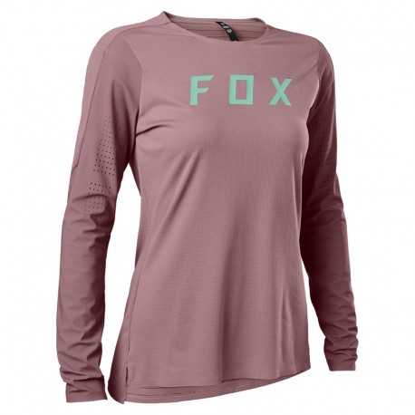 KOSZULKA ROWEROWA Z DŁUGIM RĘKAWEM FOX LADY FLEXAIR PRO PLUM PERFECT XS