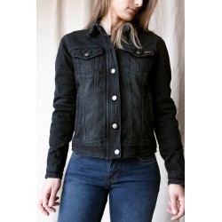 KURTKA JEANS BROGER FLORIDA LADY WASHED BLACK DXS