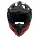KASK IMX FMX-02 BLACK/RED/WHITE GLOSS XS