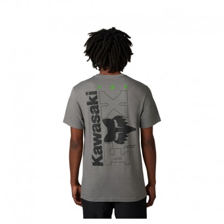 T-SHIRT FOX FOX X KAWI II HEATHER GRAPHITE L