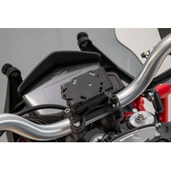 MOCOWANIE GPS NA KIEROWNICĘ SW-MOTECH MOTO GUZZI V85 TT (19-) BLACK