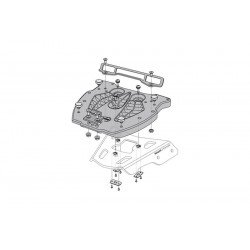 PŁYTA MONTAŻOWA DO ALU-RACK POD KUFER CENTRALNY SHAD, ADAPTER PLATE, SW-MOTECH