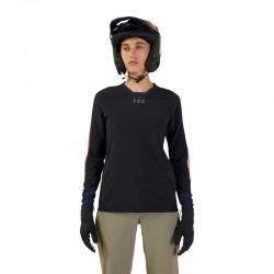 KOSZULKA ROWEROWA Z DŁUGIM RĘKAWEM FOX LADY DEFEND THERMAL LUNAR BLACK S