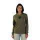 KOSZULKA Z DŁUGIM RĘKAWEM FOX LADY FOX HEAD OLIVE GREEN XS