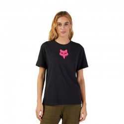 T-SHIRT FOX LADY FOX HEAD BLACK/PINK XS