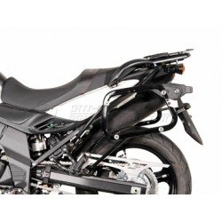 ZESTAW KUFRÓW BOCZNYCH TRAX ADV I STELAŻY SW-MOTECH SUZUKI DL 650 V-STROM (11-16), BLACK 45/37L