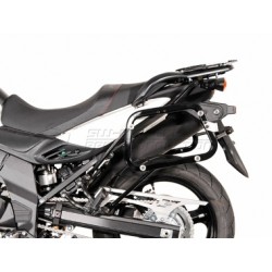 ZESTAW KUFRÓW BOCZNYCH TRAX ADV I STELAŻY SW-MOTECH SUZUKI DL 650 V-STROM (11-16), BLACK 45/37L