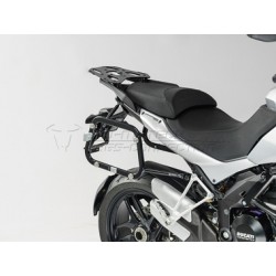 ZESTAW KUFRÓW BOCZNYCH TRAX ADV I STELAŻY SW-MOTECH MULTISTRADA 1200/S (10-14), BLACK 45/45L