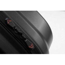 ZESTAW KUFRÓW BOCZNYCH AERO ABS I STELAŻY SW-MOTECH MOTO MORINI X-CAPE 650 (21-) BLACK 2X25 L