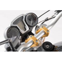 ZESTAW PODWYŻSZAJĄCY KIEROWNICĘ BMW R NINET, PODWYŻSZENIE 20MM, PRZESUNIĘCIE 30 MM, GOLD, SW-MOETCH