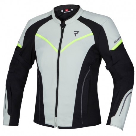 KURTKA TEKSTYLNA REBELHORN LUNA LADY BLACK/ICE/FLO YELLOW D3XL