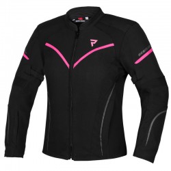 KURTKA TEKSTYLNA REBELHORN LUNA LADY BLACK/FLO PINK